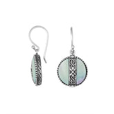 AE-6265-MOP Sterling Silver Earring With Mother Of Pearl Jewelry Bali Designs Inc